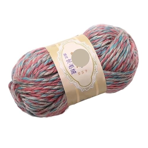 100 g mehrfädiges Baumwollgarn for Schals, Mützen, Stirnbänder und Mäntel – grobe Wollmischung(Gray orange) von LiuliuBull