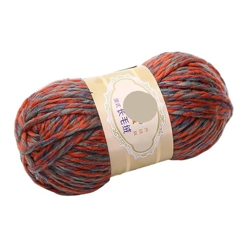 100 g mehrfädiges Baumwollgarn for Schals, Mützen, Stirnbänder und Mäntel – grobe Wollmischung(Gray rose red) von LiuliuBull