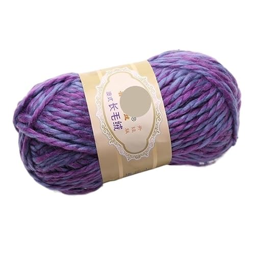 100 g mehrfädiges Baumwollgarn for Schals, Mützen, Stirnbänder und Mäntel – grobe Wollmischung(Light purple) von LiuliuBull
