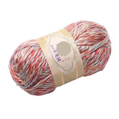 100 g mehrfädiges Baumwollgarn for Schals, Mützen, Stirnbänder und Mäntel – grobe Wollmischung(Orange white) von LiuliuBull
