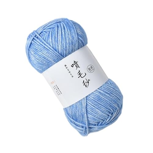 100 g mitteldickes Acryl-Baumwollgarn – handgewebter Wollknäuel for Häkeln und Basteln for DIY-Schals(Aquamarine) von LiuliuBull
