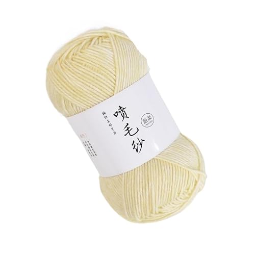 100 g mitteldickes Acryl-Baumwollgarn – handgewebter Wollknäuel for Häkeln und Basteln for DIY-Schals(Beige1) von LiuliuBull