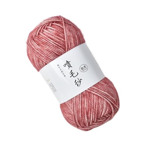 100 g mitteldickes Acryl-Baumwollgarn – handgewebter Wollknäuel for Häkeln und Basteln for DIY-Schals(BrownRed) von LiuliuBull