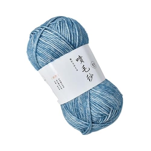 100 g mitteldickes Acryl-Baumwollgarn – handgewebter Wollknäuel for Häkeln und Basteln for DIY-Schals(Denimblue) von LiuliuBull