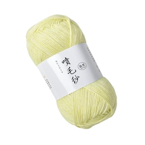 100 g mitteldickes Acryl-Baumwollgarn – handgewebter Wollknäuel for Häkeln und Basteln for DIY-Schals(Gooseyellow) von LiuliuBull