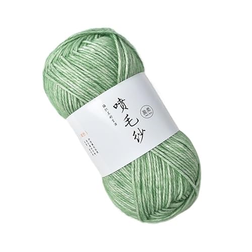 100 g mitteldickes Acryl-Baumwollgarn – handgewebter Wollknäuel for Häkeln und Basteln for DIY-Schals(Grassgreen) von LiuliuBull