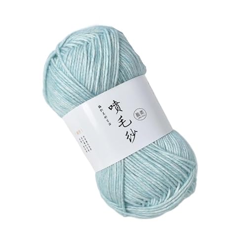 100 g mitteldickes Acryl-Baumwollgarn – handgewebter Wollknäuel for Häkeln und Basteln for DIY-Schals(LightBlue) von LiuliuBull