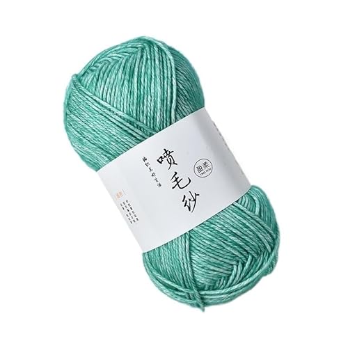 100 g mitteldickes Acryl-Baumwollgarn – handgewebter Wollknäuel for Häkeln und Basteln for DIY-Schals(Minzgrün) von LiuliuBull