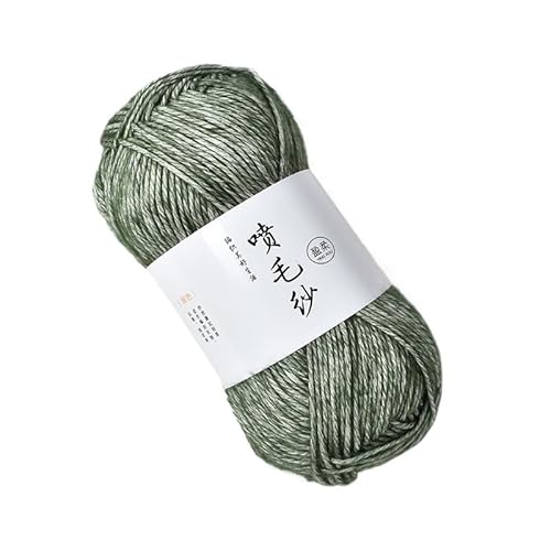 100 g mitteldickes Acryl-Baumwollgarn – handgewebter Wollknäuel for Häkeln und Basteln for DIY-Schals(OliveGreen) von LiuliuBull