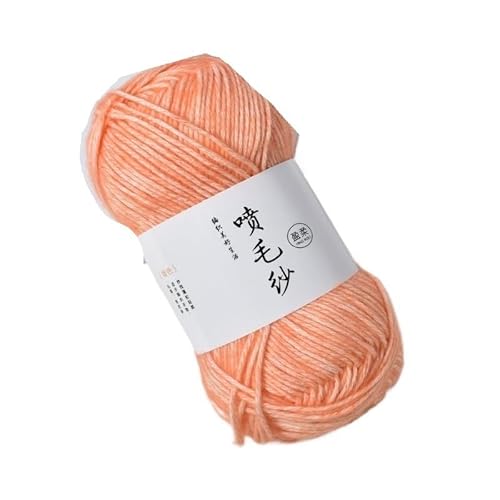 100 g mitteldickes Acryl-Baumwollgarn – handgewebter Wollknäuel for Häkeln und Basteln for DIY-Schals(Orangepowder) von LiuliuBull