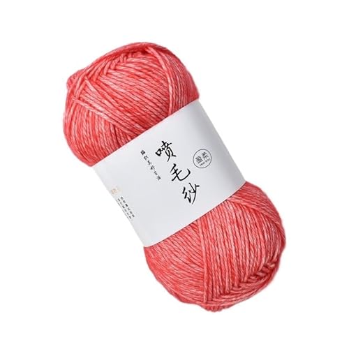 100 g mitteldickes Acryl-Baumwollgarn – handgewebter Wollknäuel for Häkeln und Basteln for DIY-Schals(Rot) von LiuliuBull