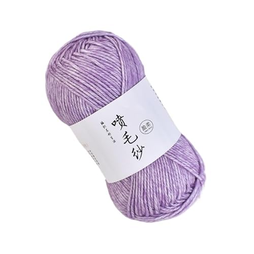 100 g mitteldickes Acryl-Baumwollgarn – handgewebter Wollknäuel for Häkeln und Basteln for DIY-Schals(TaroPurple) von LiuliuBull
