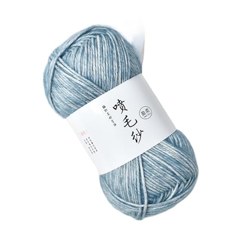 100 g mitteldickes Acryl-Baumwollgarn – handgewebter Wollknäuel for Häkeln und Basteln for DIY-Schals(Tileblue) von LiuliuBull