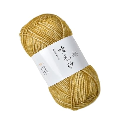 100 g mitteldickes Acryl-Baumwollgarn – handgewebter Wollknäuel for Häkeln und Basteln for DIY-Schals(Turmeric) von LiuliuBull