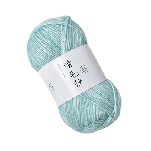 100 g mitteldickes Acryl-Baumwollgarn – handgewebter Wollknäuel for Häkeln und Basteln for DIY-Schals(Waterblue) von LiuliuBull