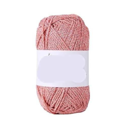 100 g silberne Hohlwatte – DIY handgewebtes Textilgarn for Taschen, Hüte, Basteln und Stricken(Carmine) von LiuliuBull