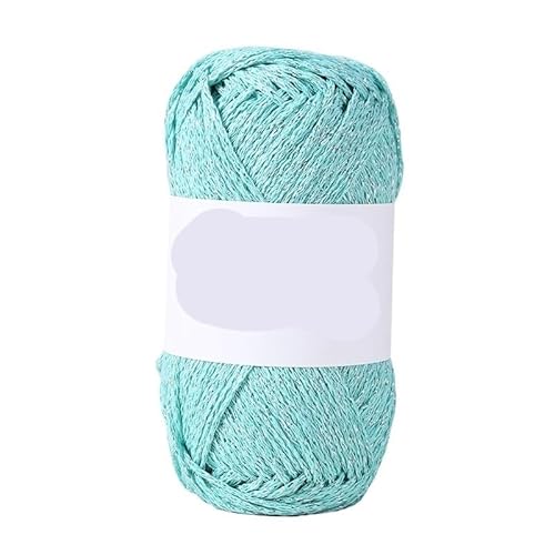 100 g silberne Hohlwatte – DIY handgewebtes Textilgarn for Taschen, Hüte, Basteln und Stricken(ChunriGreen) von LiuliuBull