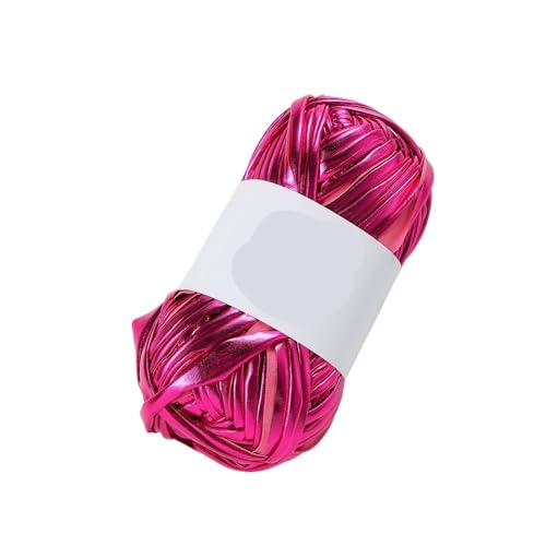 100 m/Rolle, metallisches T-Shirt-Garn, Stoff, Strickgarn for Hand-DIY-Taschen, Decken, Kissen, Häkelprojekte(Color1) von LiuliuBull