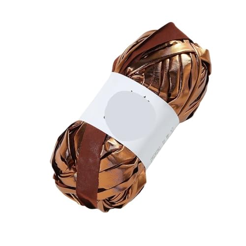 100 m/Rolle, metallisches T-Shirt-Garn, Stoff, Strickgarn for Hand-DIY-Taschen, Decken, Kissen, Häkelprojekte(Color12) von LiuliuBull
