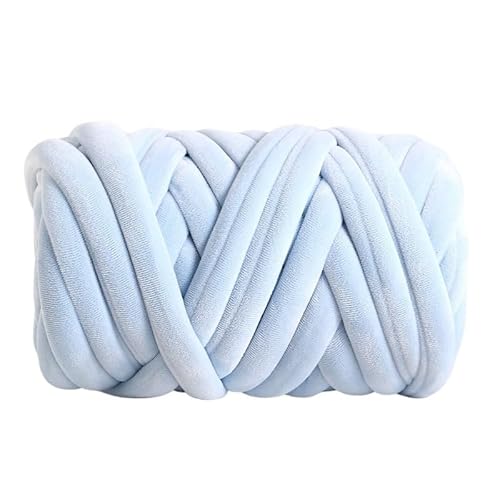 1000 g extra dicke, isländische Flanellfüllung, Katzennest-Kissendecke – handgewebtes DIY-Antikollisionsdesign aus grober Wolle(Blue) von LiuliuBull