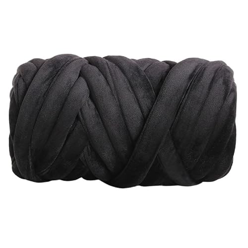 1000 g extra dicke, isländische Flanellfüllung, Katzennest-Kissendecke – handgewebtes DIY-Antikollisionsdesign aus grober Wolle(Extrablack) von LiuliuBull