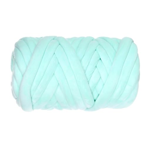 1000 g extra dicke, isländische Flanellfüllung, Katzennest-Kissendecke – handgewebtes DIY-Antikollisionsdesign aus grober Wolle(Lightlakegreen) von LiuliuBull