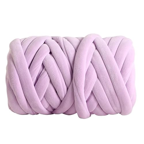 1000 g extra dicke, isländische Flanellfüllung, Katzennest-Kissendecke – handgewebtes DIY-Antikollisionsdesign aus grober Wolle(Lightpurple) von LiuliuBull