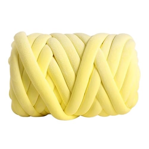 1000 g extra dicke, isländische Flanellfüllung, Katzennest-Kissendecke – handgewebtes DIY-Antikollisionsdesign aus grober Wolle(yellow) von LiuliuBull