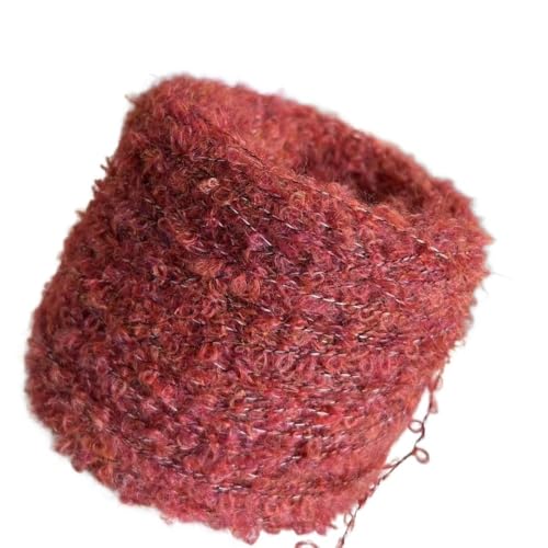 150 g Alpaka-Loop-Garn – weiches Strickgarn mit großen Ohren for selbstgemachte Pullover, Schals, Puppen und Häkelprojekte(Color3) von LiuliuBull