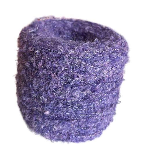 150 g Alpaka-Loop-Garn – weiches Strickgarn mit großen Ohren for selbstgemachte Pullover, Schals, Puppen und Häkelprojekte(Color5) von LiuliuBull