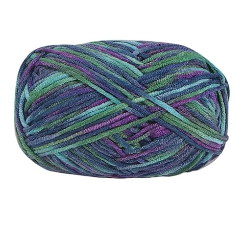 2 Stück 100 g Baumwollgarn for Handstricken – abschnittsweise gefärbte Häkelnadelfäden for Pullover, Taschen und Decken(Dark blue purple) von LiuliuBull