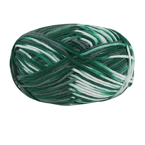 2 Stück 100 g Baumwollgarn for Handstricken – abschnittsweise gefärbte Häkelnadelfäden for Pullover, Taschen und Decken(Green white camou) von LiuliuBull