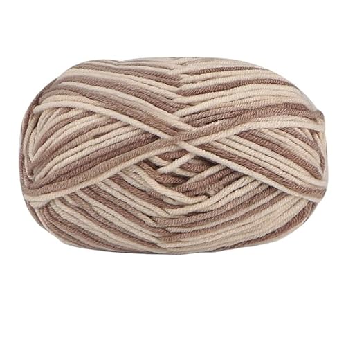 2 Stück 100 g Baumwollgarn for Handstricken – abschnittsweise gefärbte Häkelnadelfäden for Pullover, Taschen und Decken(Khaki camou) von LiuliuBull