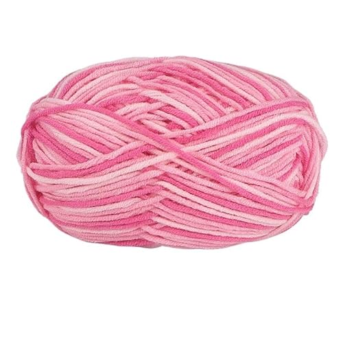 2 Stück 100 g Baumwollgarn for Handstricken – abschnittsweise gefärbte Häkelnadelfäden for Pullover, Taschen und Decken(Pink white) von LiuliuBull