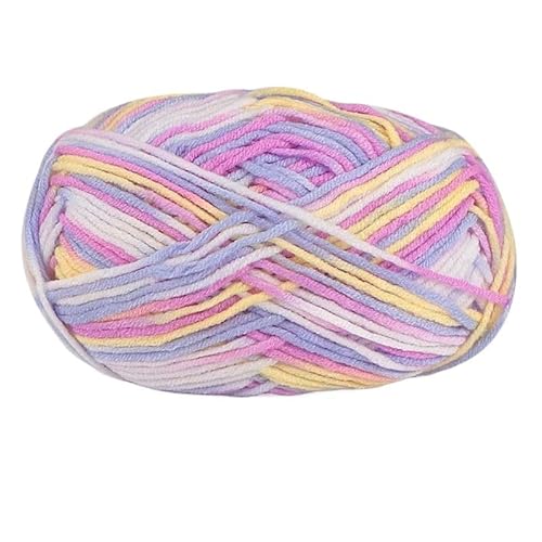 2 Stück 100 g Baumwollgarn for Handstricken – abschnittsweise gefärbte Häkelnadelfäden for Pullover, Taschen und Decken(PurpleWhite) von LiuliuBull