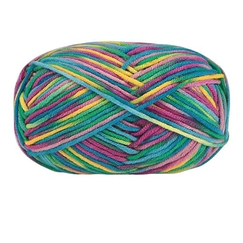 2 Stück 100 g Baumwollgarn for Handstricken – abschnittsweise gefärbte Häkelnadelfäden for Pullover, Taschen und Decken(Rainbow blue) von LiuliuBull