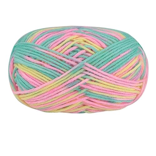 2 Stück 100 g Baumwollgarn for Handstricken – abschnittsweise gefärbte Häkelnadelfäden for Pullover, Taschen und Decken(Rainbow pink) von LiuliuBull