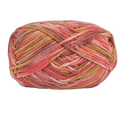 2 Stück 100 g Baumwollgarn for Handstricken – abschnittsweise gefärbte Häkelnadelfäden for Pullover, Taschen und Decken(Tumeric pink) von LiuliuBull