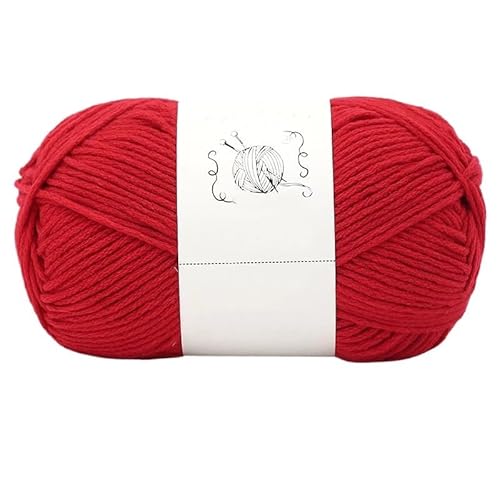 200 g handgestricktes DIY-Set for Schals, Wollmützen und Handschuhe – dickes Garn zur Schalherstellung mit Nadeln und Faden(04 Big Red) von LiuliuBull