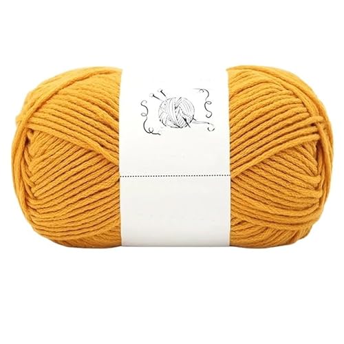 200 g handgestricktes DIY-Set for Schals, Wollmützen und Handschuhe – dickes Garn zur Schalherstellung mit Nadeln und Faden(06 Autumn Yellow) von LiuliuBull