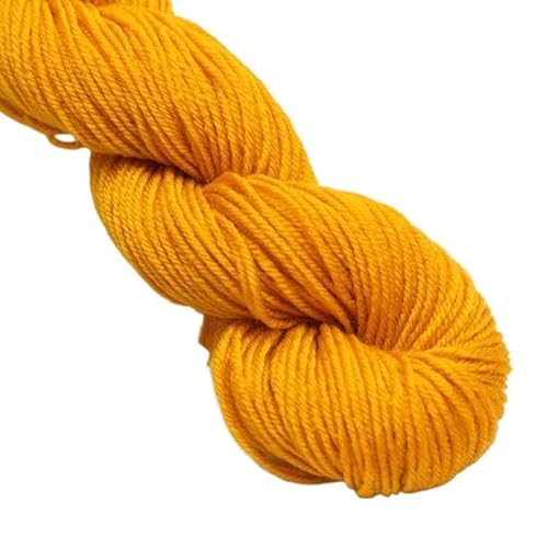 245 g handgemachtes mitteldickes Garn for Stricken von Pullovern, Mützen, Handschuhen und Aufbewahrungskörben – perfekt for Kissenzubehör(Shallow Turmeric) von LiuliuBull
