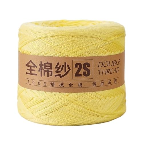 250 g Baumwollgarn for Handstricken und Häkeln – weicher 2S-Baumwollfaden for Heimwerkerarbeiten(01color) von LiuliuBull