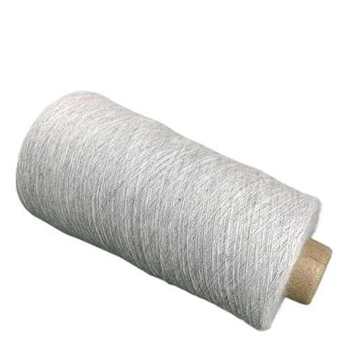 250 g Garn aus reiner Baumwolle mit kleinen Perlen – handgestrickte, mittelfeine Wolle for DIY-Projekte(Light gray) von LiuliuBull