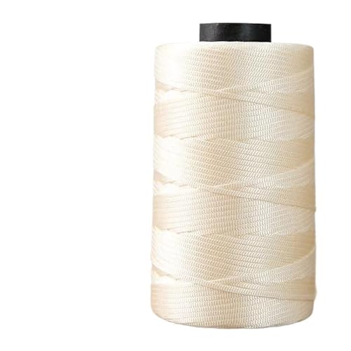 250 g Sommer-Häkelgarn mit flachem Band – glänzendes Garn for Selberweben, for handgefertigte Sonnenhüte, Sandalen und Taschen.(Beige) von LiuliuBull