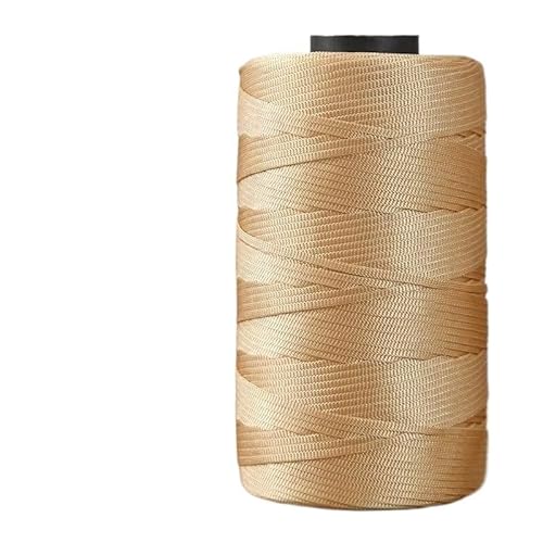 250 g Sommer-Häkelgarn mit flachem Band – glänzendes Garn for Selberweben, for handgefertigte Sonnenhüte, Sandalen und Taschen.(Golden) von LiuliuBull