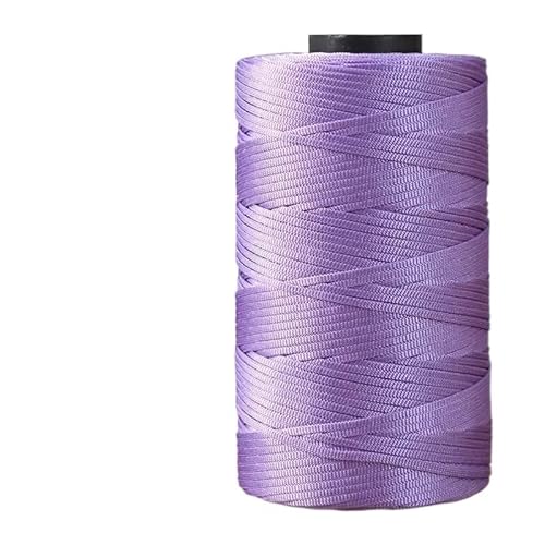 250 g Sommer-Häkelgarn mit flachem Band – glänzendes Garn for Selberweben, for handgefertigte Sonnenhüte, Sandalen und Taschen.(Light Purple) von LiuliuBull