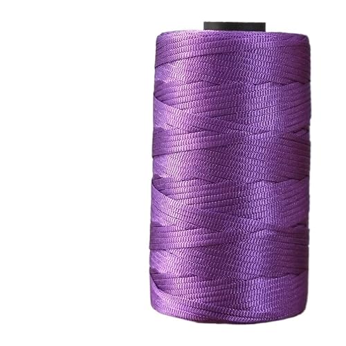 250 g Sommer-Häkelgarn mit flachem Band – glänzendes Garn for Selberweben, for handgefertigte Sonnenhüte, Sandalen und Taschen.(Lila) von LiuliuBull