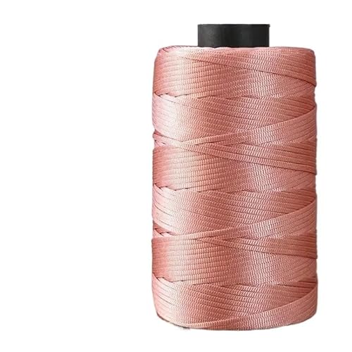 250 g Sommer-Häkelgarn mit flachem Band – glänzendes Garn for Selberweben, for handgefertigte Sonnenhüte, Sandalen und Taschen.(Meat Powder) von LiuliuBull