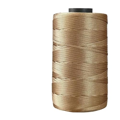 250 g Sommer-Häkelgarn mit flachem Band – glänzendes Garn for Selberweben, for handgefertigte Sonnenhüte, Sandalen und Taschen.(YellowCamel) von LiuliuBull