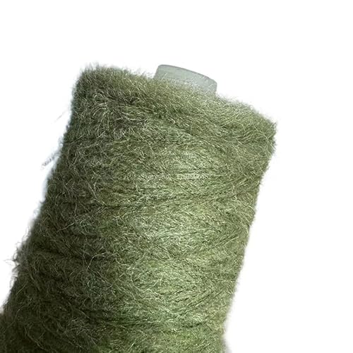250 g feiner Mohair-Wollfaden for Basteln – weiches, hautfreundliches Garn for Häkeln von Tüchern, Schals und Pullovern(Emerald Green) von LiuliuBull